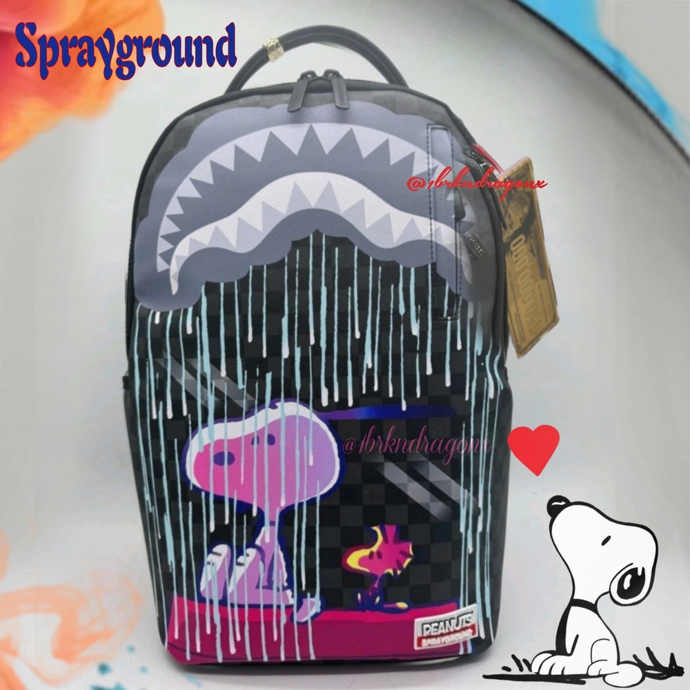 Sprayground Snoopy Woodstock Multicolor Holographic Officially Licensed Backpack